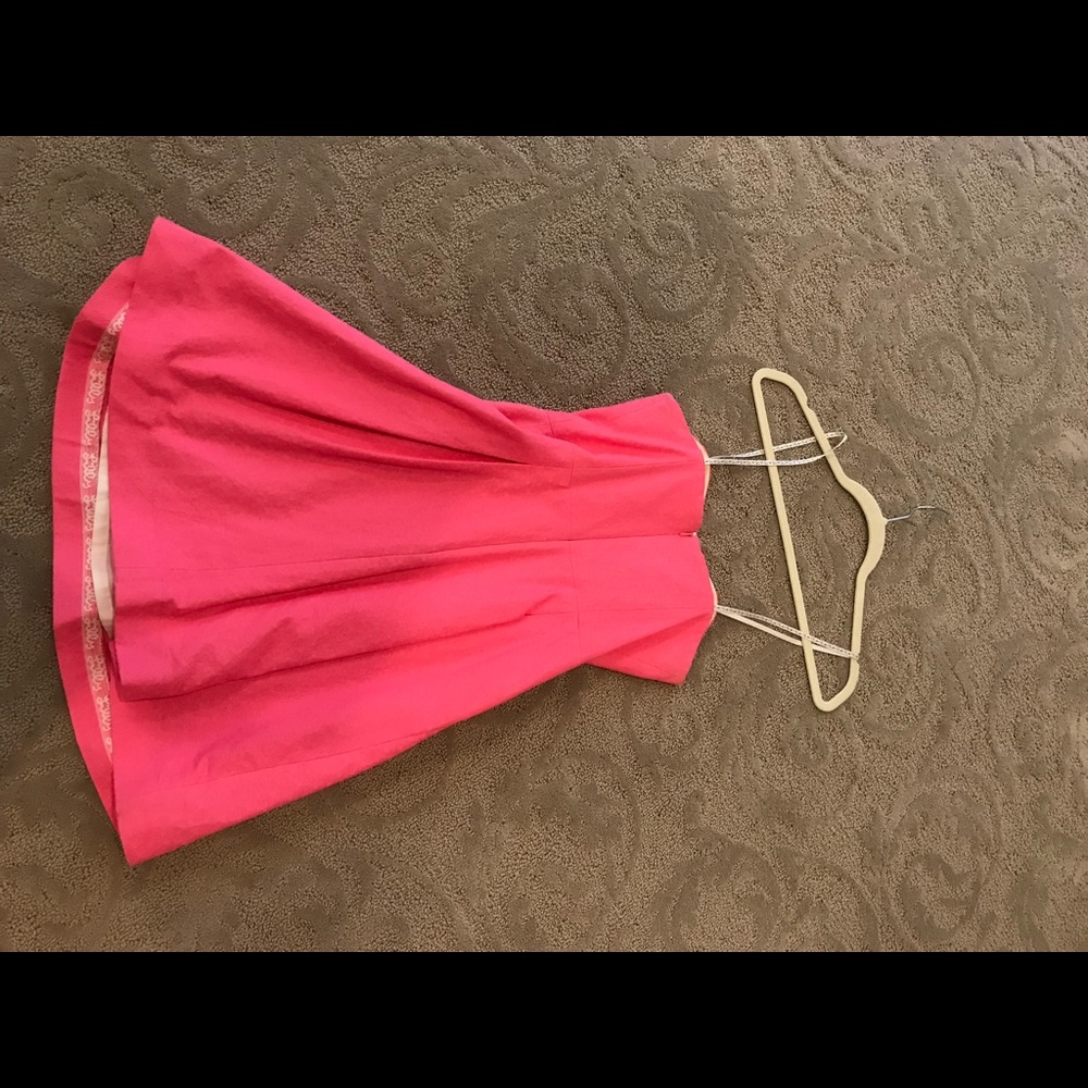 Pink strapless Lily Pulitzer dress size 2.